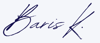 Baris K. Unterschrift – PrizmaWeb Webdesign